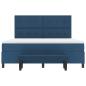 Preview: Boxspringbett mit Matratze mit Kopfteil Blau 180 x 200 cm Stoff