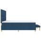 Preview: Boxspringbett mit Matratze mit Kopfteil Blau 180 x 200 cm Stoff