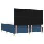 Preview: Boxspringbett mit Matratze mit Kopfteil Blau 180 x 200 cm Stoff