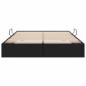 Preview: Aufbewahrungsbett mit Matratze Schwarz 135 x 190 cm Kunstleder
