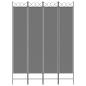 Preview: 4-tlg. Paravent Anthrazit 160x220 cm Stoff
