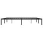 Preview: ARDEBO.de - Bettgestell Metall Schwarz 200x200 cm