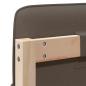 Preview: Gepolstertes Kopfteil mit Kopfteil Braun und Taupe 150 cm