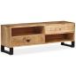 Preview: TV-Schrank Massivholz Mango 120x30x40 cm