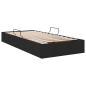 Preview: Aufbewahrungsbett mit Matratze Schwarz 90 x 190 cm Stoff