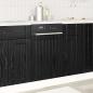 Preview: ARDEBO.de - Küchenschrank Schwarz Eichen-Optik 45 x 1,5 x 67 cm