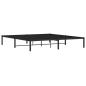 Preview: Bettgestell Metall Schwarz 183x213 cm