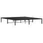 Preview: Bettgestell Metall Schwarz 183x213 cm