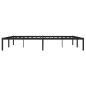 Preview: Bettgestell Metall Schwarz 183x213 cm
