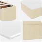 Preview: Aufbewahrungsbett mit Matratze Creme 140 x 200 cm Polyester