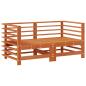 Preview: Garten-Lounge-Set 7 pcs Wachsbraun Massives Kiefernholz