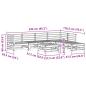 Preview: Garten-Lounge-Set 7 pcs Wachsbraun Massives Kiefernholz