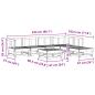 Preview: Garten-Lounge-Set 7 pcs Wachsbraun Massives Kiefernholz
