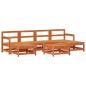 Preview: Garten-Lounge-Set 6 pcs Wachsbraun Massives Kiefernholz