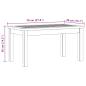Preview: Couchtisch Helles Akazienholz 70 x 40 x 36 cm Massivholz Akazie