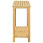 Preview: Gartenkonsole Tisch Helles Akazienholz 80 x 35 x 75 cm
