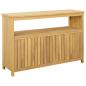 Preview: Gartenkonsole Tisch Helles Akazienholz 110 x 35 x 75 cm