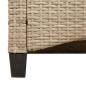 Preview: Gartenbank mit Kissen Beige und Hellgrau 105 x 60 x 112 cm