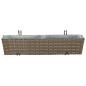 Preview: Balkon 2 stk. Grau 80 x 17 x 17 cm Metall