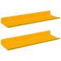 Preview: Wandregal mit Regal Wandmontiert 2 pcs Senfgelb 30 x 9 x 2,5 cm