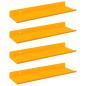 Preview: Wandregal mit Regal Wandmontiert 4 pcs Senfgelb 30 x 9 x 2,5 cm