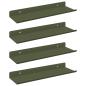 Preview: ARDEBO.de - Wandregal mit Regal 4 pcs Olive Grün 30 x 9 x 2,5 cm