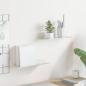 Preview: ARDEBO.de - Wandregal mit Regal Wandmontiert 2 pcs Weiß 30 x 9 x 2,5 cm