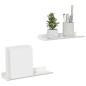 Preview: Wandregal mit Regal Wandmontiert 2 pcs Weiß 30 x 9 x 2,5 cm