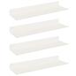 Preview: Wandregal mit Regal Wandmontiert 4 pcs Weiß 30 x 9 x 2,5 cm