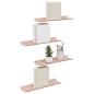 Preview: Wandregal mit Regal Wandmontiert 4 pcs Rosa 40 x 9 x 2,5 cm