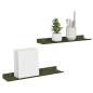 Preview: Wandregal mit Regal 2 pcs Olive Grün 40 x 9 x 2,5 cm