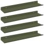 Preview: Wandregal mit Regal 4 pcs Olive Grün 40 x 9 x 2,5 cm