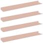 Preview: Wandregal mit Regal Wandmontiert 4 pcs Rosa 60 x 9 x 2,5 cm