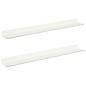 Preview: Wandregal mit Regal Wandmontiert 2 pcs Weiß 60 x 9 x 2,5 cm
