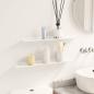 Preview: Wandregal mit Regal Wandmontiert 2 pcs Weiß 60 x 9 x 2,5 cm