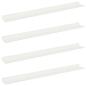 Preview: ARDEBO.de - Wandregal mit Regal Wandmontiert 4 pcs Weiß 80 x 9 x 2,5 cm