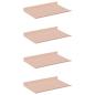 Preview: Wandregal mit Regal Wandmontiert 4 pcs Rosa 30 x 18 x 2,5 cm