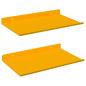 Preview: Wandregal mit Regal 2 pcs Senfgelb 30 x 18 x 2,5 cm