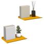 Preview: Wandregal mit Regal 2 pcs Senfgelb 30 x 18 x 2,5 cm