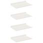 Preview: Wandregal mit Regal Wandmontiert 4 pcs Weiß 30 x 18 x 2,5 cm