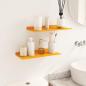 Preview: Wandregal mit Regal 2 pcs Senfgelb 40 x 18 x 2,5 cm