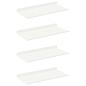 Preview: ARDEBO.de - Wandregal mit Regal Wandmontiert 4 pcs Weiß 40 x 18 x 2,5 cm