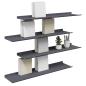 Preview: Wandregal mit Regal 4 pcs Anthrazit 80 x 18 x 2,5 cm