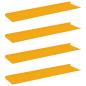 Preview: ARDEBO.de - Wandregal mit Regal 4 pcs Senfgelb 80 x 18 x 2,5 cm