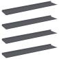 Preview: Wandregal mit Regal 4 pcs Anthrazit 100 x 18 x 2,5 cm