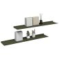 Preview: Wandregal mit Regal 2 pcs Olive Grün 100 x 18 x 2,5 cm