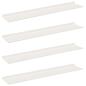 Preview: Wandregal mit Regal Wandmontiert 4 pcs Weiß 100 x 18 x 2,5 cm