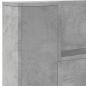 Preview: Kopfteil-Schrank mit LED mit Regal Beton 140 x 16,5 x 103,5 cm