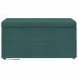 Preview: Hocker Dunkelgrün 81 x 41 x 40 cm Stoff und Pressholz