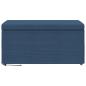 Preview: Hocker Blau 81 x 41 x 40 cm Stoff und Pressholz